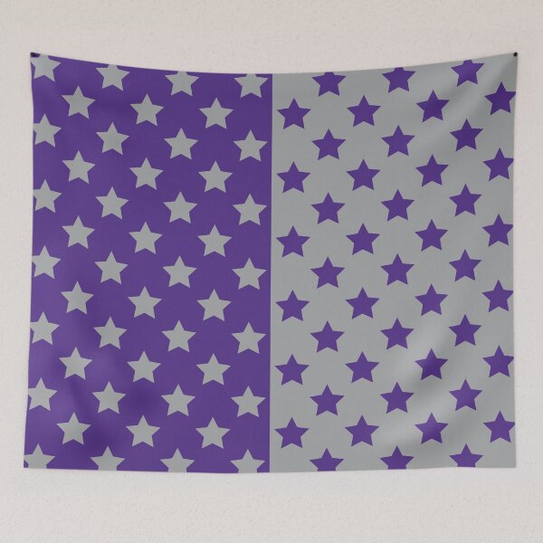 Item preview, Purple & Gray Crazy Stars designed and sold by OddPop.