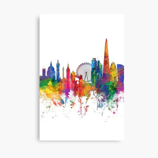 London Skyline Canvas Prints Redbubble