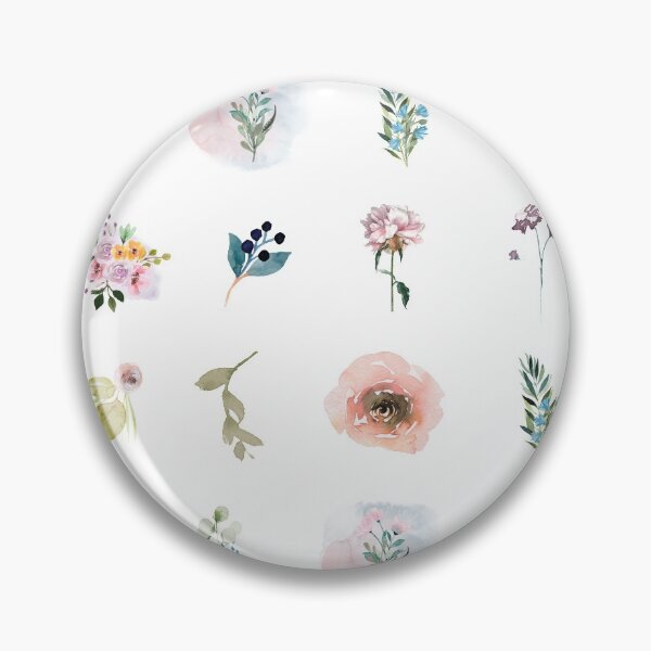 Item preview, Bujo Watercolor Floral Elements Pack of 20 designed and sold by hashnan21.
