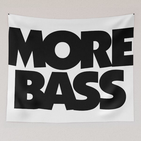 Item preview, More Bass (Black) designed and sold by theshirtshops.