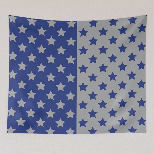 Item preview, Blue & Gray Crazy Stars designed and sold by OddPop.