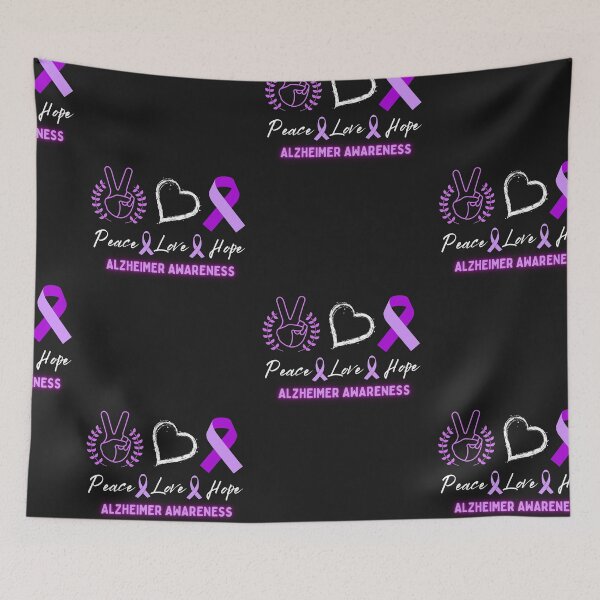 Item preview, Peace Love Alzheimer Awareness designed and sold by SportyDogShop.