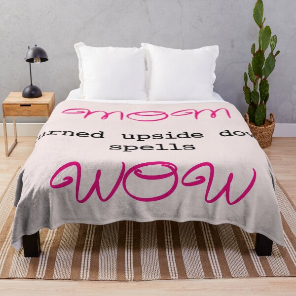 Item preview, MOM turned upside down spells WOW designed and sold by Slainte Prints.
