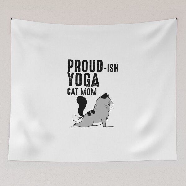 Item preview, Proud-ish Yoga Cat Mom designed and sold by primetee.
