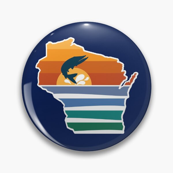 Item preview, Wisconsin Sunset Sunrise Musky Splash designed and sold by gstrehlow2011.