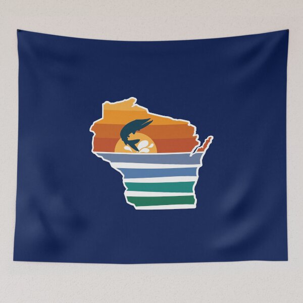 Item preview, Wisconsin Sunset Sunrise Musky Splash designed and sold by gstrehlow2011.