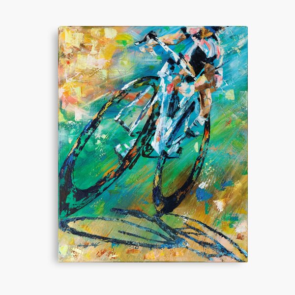 Stamina - Biker Triathlete by Daisy Canvas Print