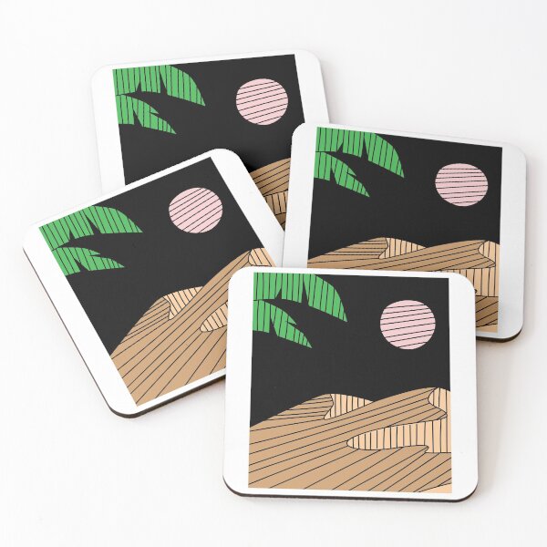 Item preview, Retro At Night In The Desert With Moonlight designed and sold by flofin.