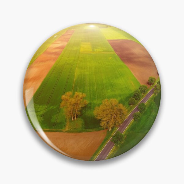 Item preview, Aerial scenic view of green and ploughed fields designed and sold by Lukasz Szczepanski.