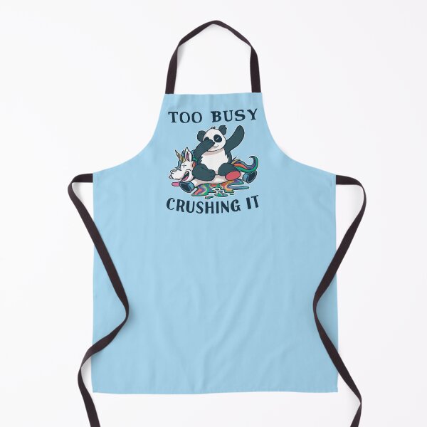 Item preview, Too Busy Crushing It a Funny Panda and Unicorn designed and sold by Frosty1489.