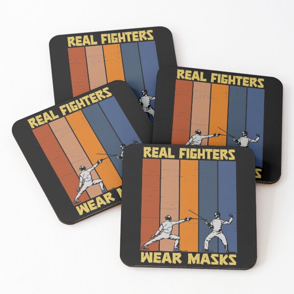 Item preview, Real fighters wear masks - badass vintage fencing designed and sold by SidTastic .
