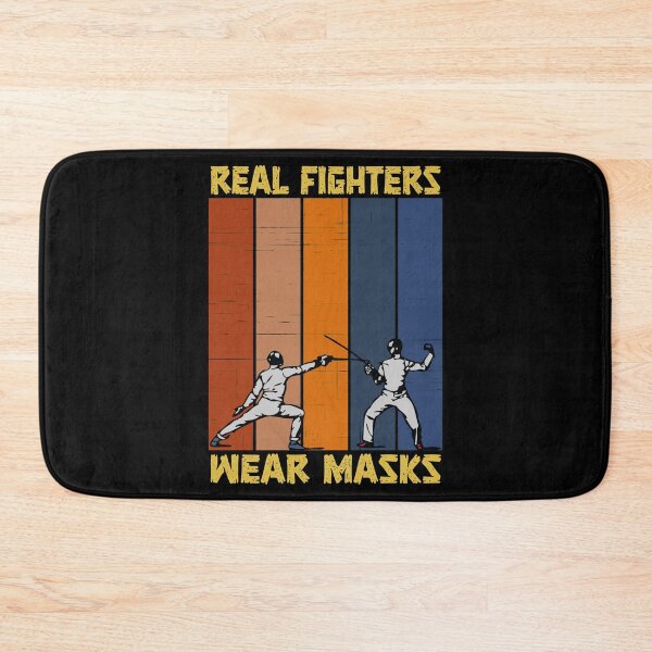 Item preview, Real fighters wear masks - badass vintage fencing designed and sold by SidTastic .