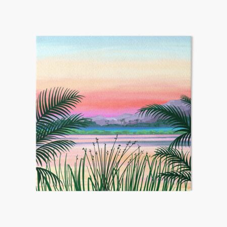 Tropical landscape Art Board Print