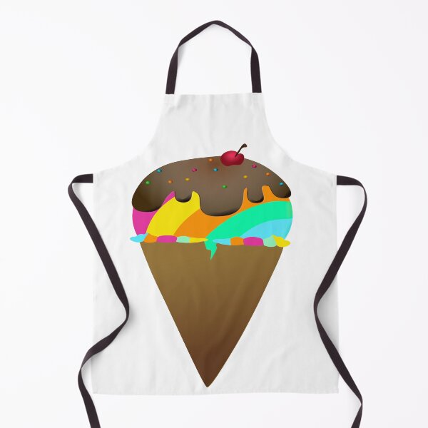 Item preview, Rainbow Ice Cream Sundae Cone designed and sold by Punderstandable.