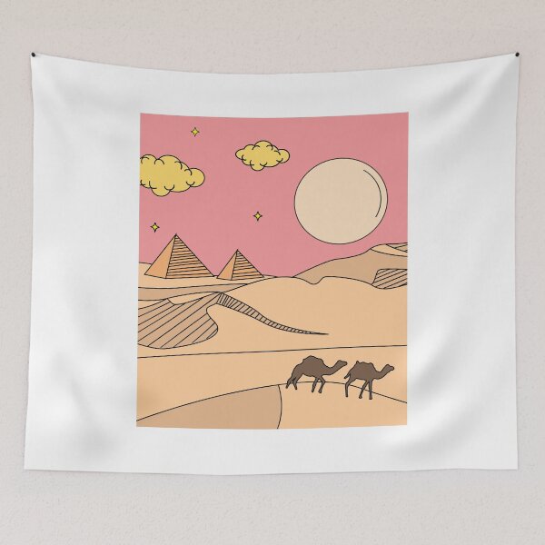 Item preview, Retro Pyramid Desert Sun designed and sold by flofin.