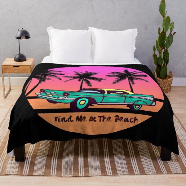Item preview, Summer Walker Find Me At The Beach Summer Beach Vintage Car designed and sold by Imakeyouhappy.