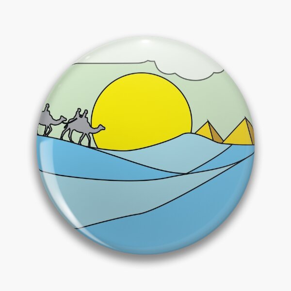 Item preview, Retro Pyramid Desert Sun designed and sold by flofin.