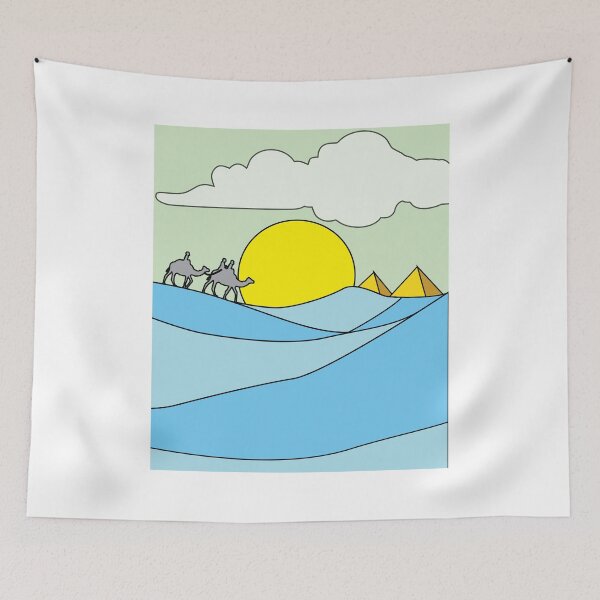 Item preview, Retro Pyramid Desert Sun designed and sold by flofin.