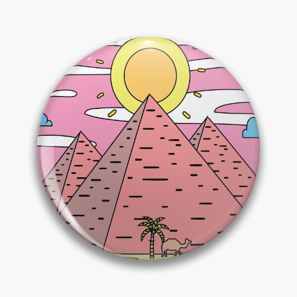 Item preview, Retro Pyramid Desert Sun designed and sold by flofin.