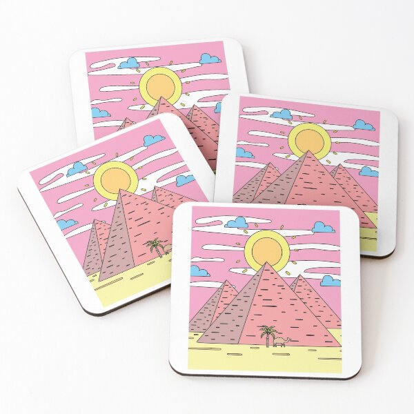 Item preview, Retro Pyramid Desert Sun designed and sold by flofin.