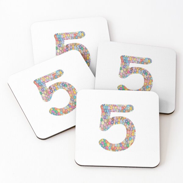 Item preview, Number 5 Colorful Flowers Funny Five Gift designed and sold by Shariss.