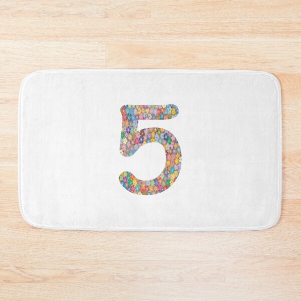 Item preview, Number 5 Colorful Flowers Funny Five Gift designed and sold by Shariss.