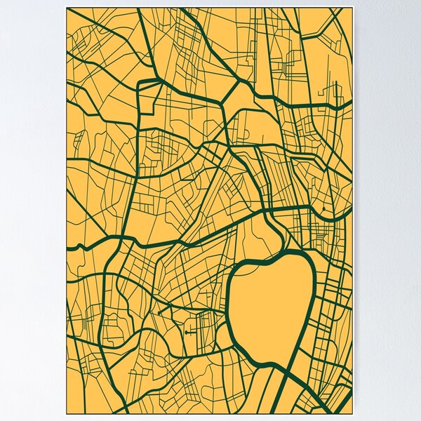 Item preview, Map of Tokyo, Japan designed and sold by Artisan-Gallery.