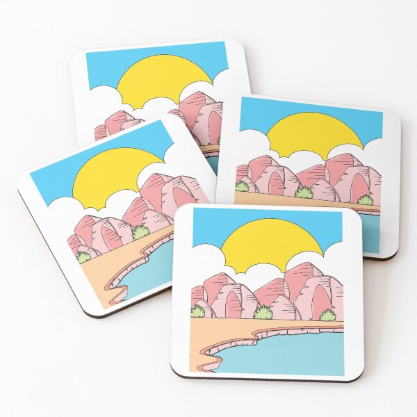 Item preview, Retro Lake In The Desert Sun designed and sold by flofin.