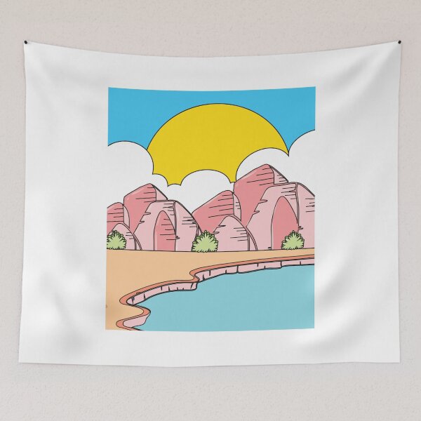 Item preview, Retro Lake In The Desert Sun designed and sold by flofin.