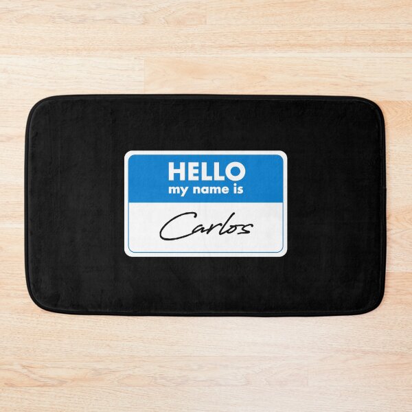 Item preview, Hello My Name Is Carlos Name Tag Gift designed and sold by SuperFreshArt.