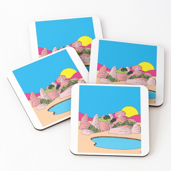 Item preview, Retro Lake In The Desert Sun designed and sold by flofin.