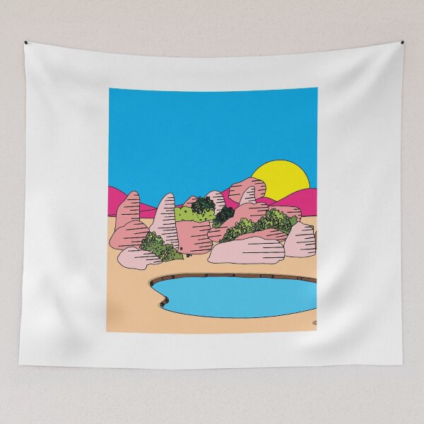Item preview, Retro Lake In The Desert Sun designed and sold by flofin.