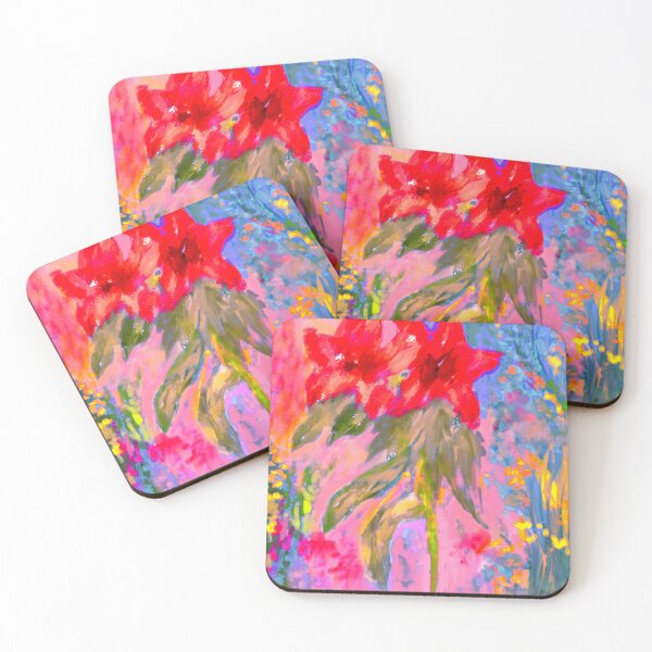 Item preview, Copy of Watercolour pink pattern floral  wall art expressionalism minimalist  minimalism art designed and sold by SILVERAPPLE.