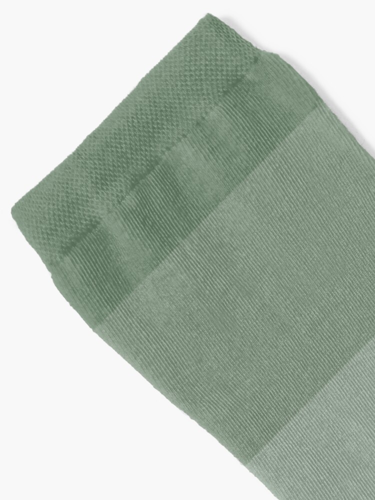 Alternate view of Sage Green Ombre Stripes Socks