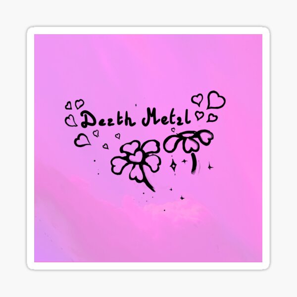 Death Metal Logo Sticker