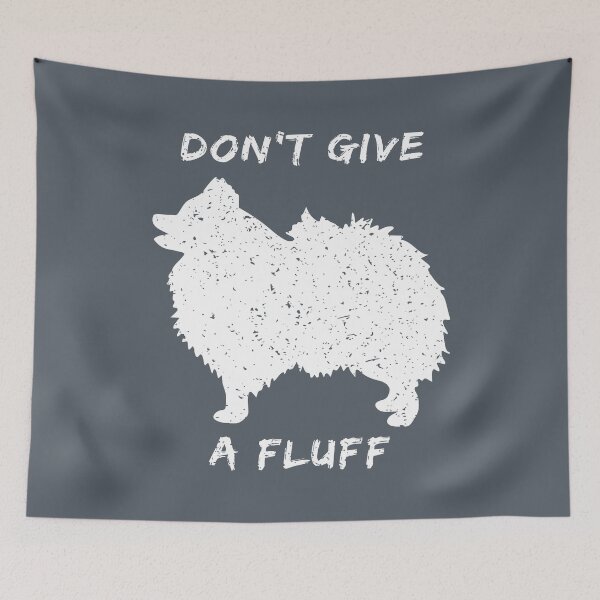 Item preview, Don't Give A Fluff Pomeranian Silhouette designed and sold by JoBella-Designs.