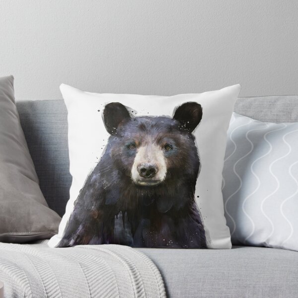 Black Bear Throw Pillow