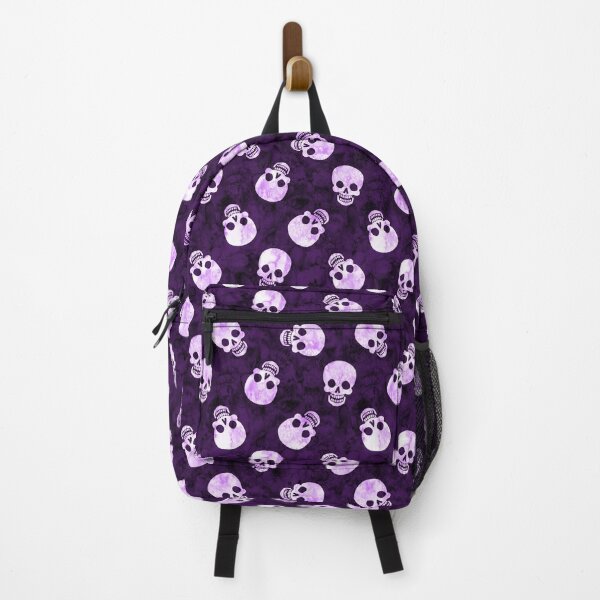 Artikelvorschau,  Happy Skull Scatter Purple entworfen und verkauft von Paisley Yazel.