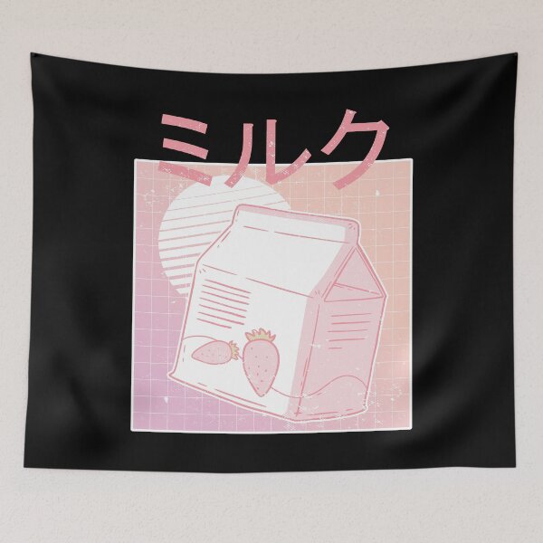 Item preview, Vaporwave Strawberry Milk designed and sold by Hoiho Adventure Shirts.
