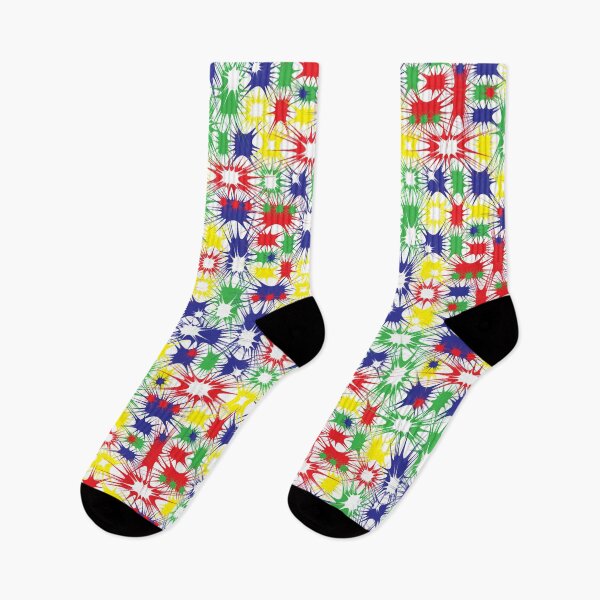 Item preview, Geometric, Pattern, Shapes, Lines, Modern,  Abstract, Art, Shocking - Rainbow on No Color designed and sold by LucidLounger.