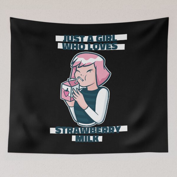 Item preview, Just A Girl Who Loves Strawberry Milk designed and sold by Hoiho Adventure Shirts.