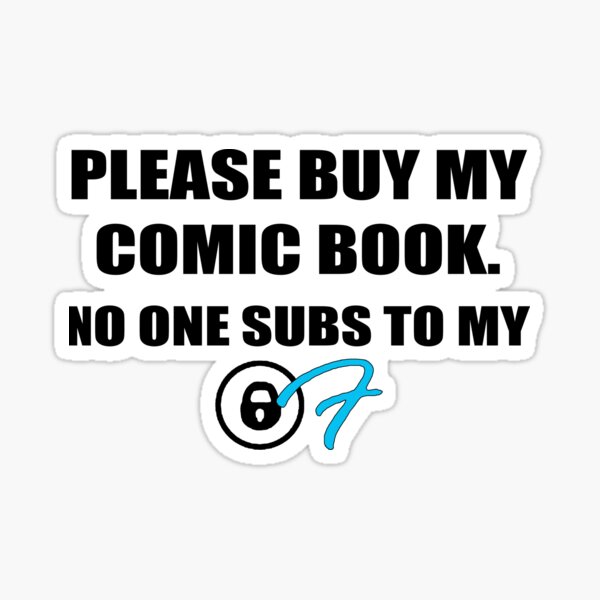 Please buy my comic Sticker