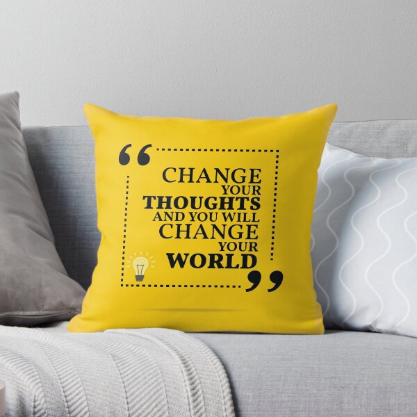 Motivational throw outlet pillows