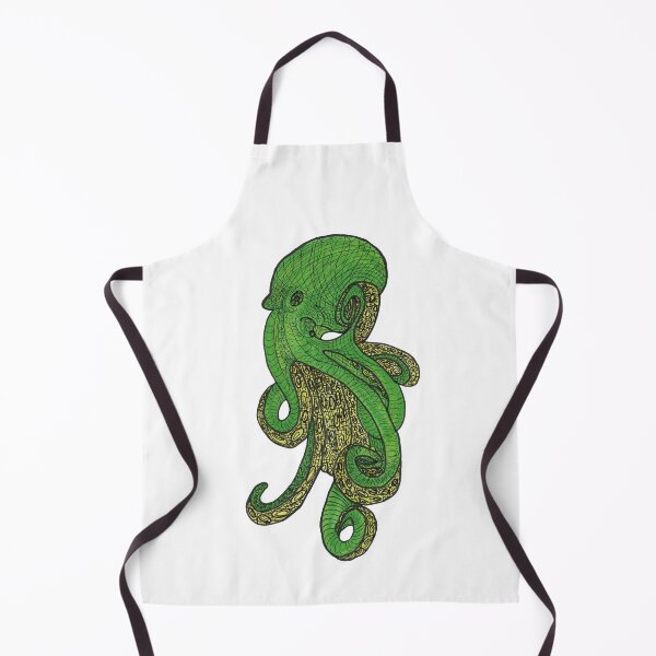 Artikelvorschau, Meer, Tier, Octopus, grün, gelb, Copic, Zeichnung, Bebicervin entworfen und verkauft von BebiCervin.