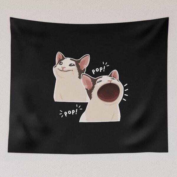 Item preview, Funny Pop Cat Meme, Wide Mouth Popping Cat designed and sold by Maria Garcia.