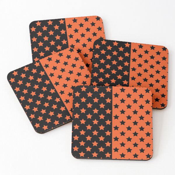 Item preview, Black & Orange Crazy Stars designed and sold by OddPop.