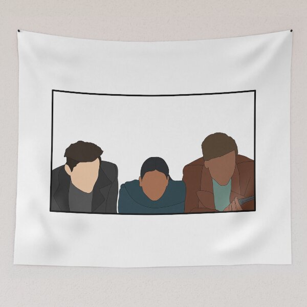 Item preview, Kaz, Inej, and Jesper Shadow and Bone Netflix Still designed and sold by doodlesbyCara.