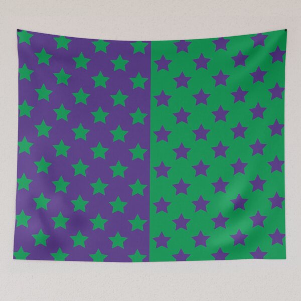 Item preview, Purple & Green Crazy Stars designed and sold by OddPop.