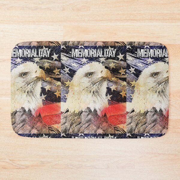 Item preview,  Memory Day Series - White Eagle and USA Flag designed and sold by GrafiKrama.