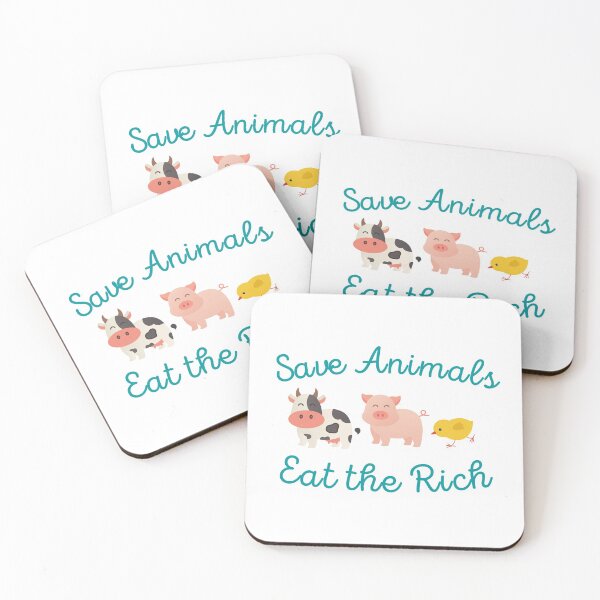 Item preview, Save Animals Eat the Rich designed and sold by CS Cairo.